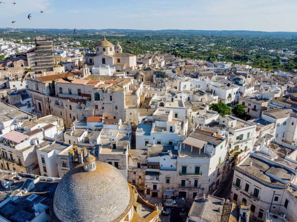 Ceglie Messapica vista dall'alto