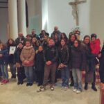 Il gruppo di premiati al concorso di poesia dedicato al Natale tenuto nella chiesa di San Lorenzo a Ceglie