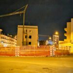 Il cantiere dell'immobile in piazza della Repubblica a Ceglie